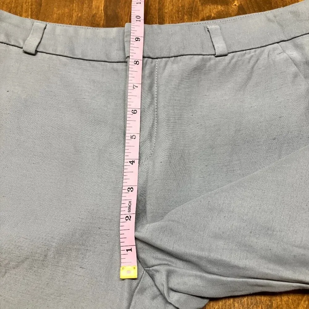 Banana Republic Heritage Collection Pants Gray Wide Leg Cropped Trouser Size 6
